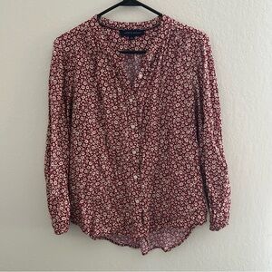 Floral Button-Down Blouse
